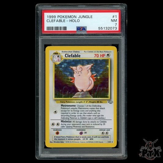 Clefable Holo #1/64 PSA 7 Jungle Pokemon 1999