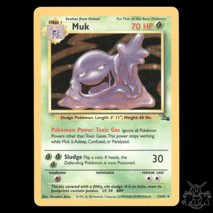 Muk holo #13/62 Fossil NM/LP Pokemon 1999