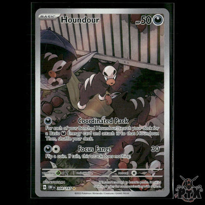Houndour 204/197 SV03: Obsidian Flames NM Pokemon
