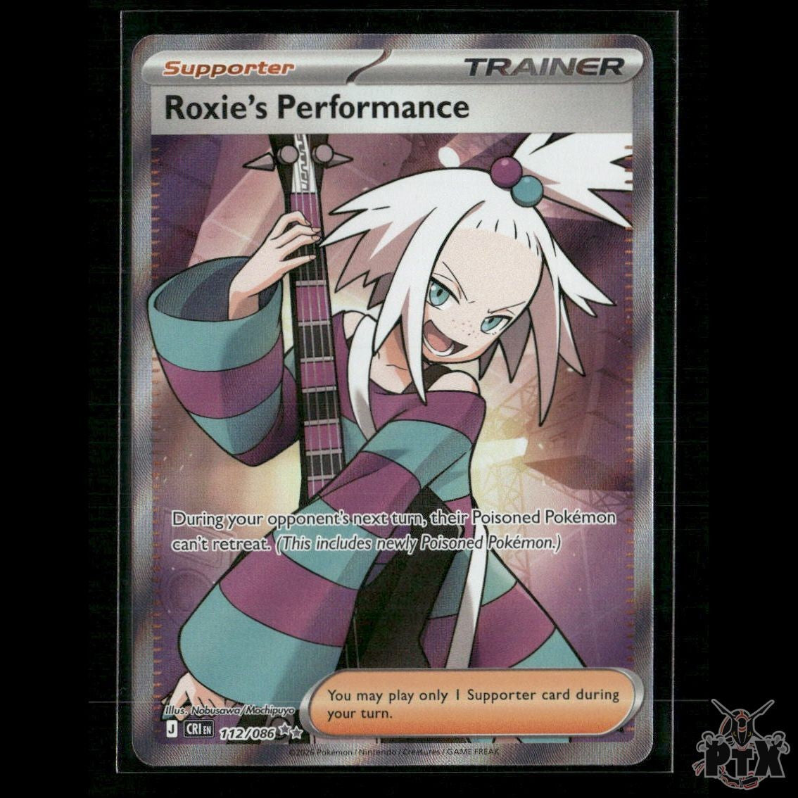 Roxie's Performance 112/086 ME04: Chaos Rising NM Pokemon