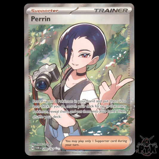 Perrin #209/167 Twilight Masquerade NM/Near Mint Pokemon 2024