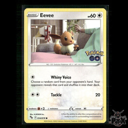 Eevee 054/078 Pokemon GO NM Pokemon