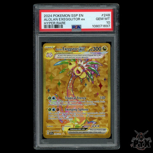 Alolan Exeggutor ex #248/191 PSA 10 Surging Sparks Pokemon 2024