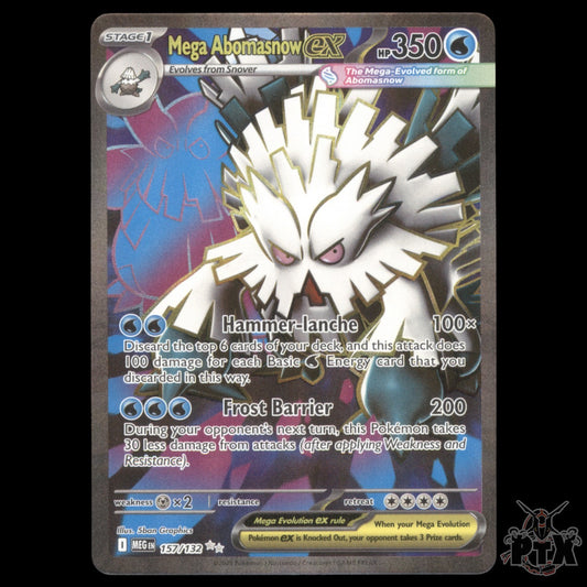 Mega Abomasnow ex #157/132 Mega Evolution NM/Near Mint Pokemon 2025