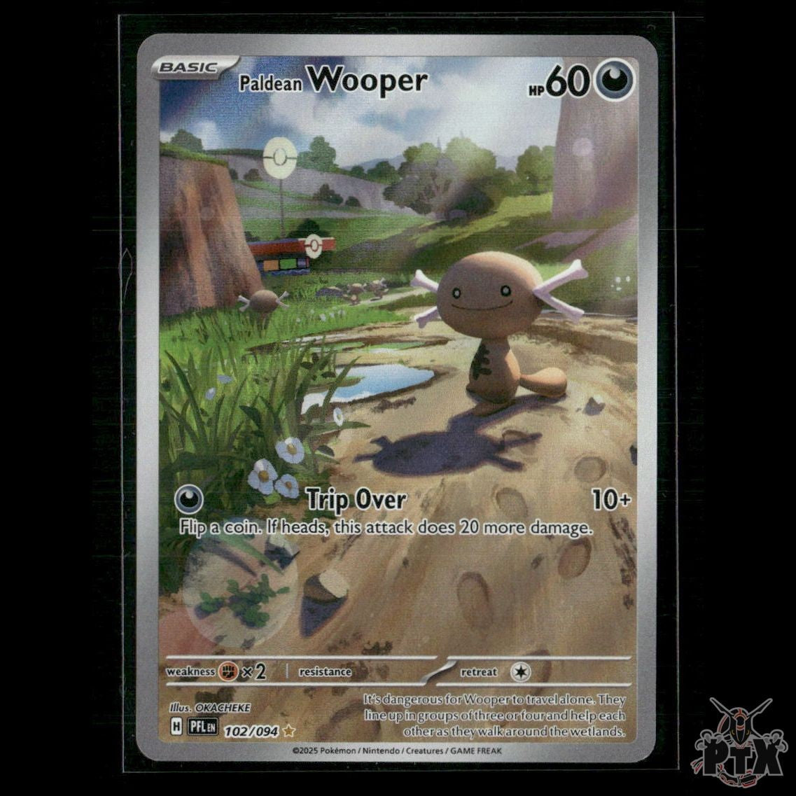 Paldean Wooper 102/094 ME02: Phantasmal Flames NM Pokemon