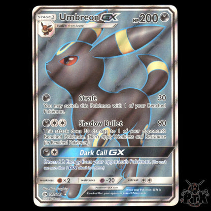 Umbreon GX #142/149 Sun & Moon Base NM/Near Mint Pokemon 2017