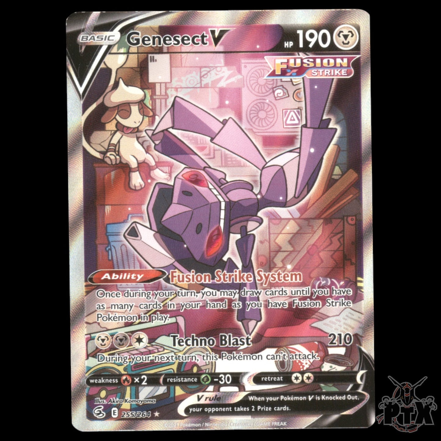 Genesect V #255/264 SWSH08: Fusion Strike NM Pokemon 2021