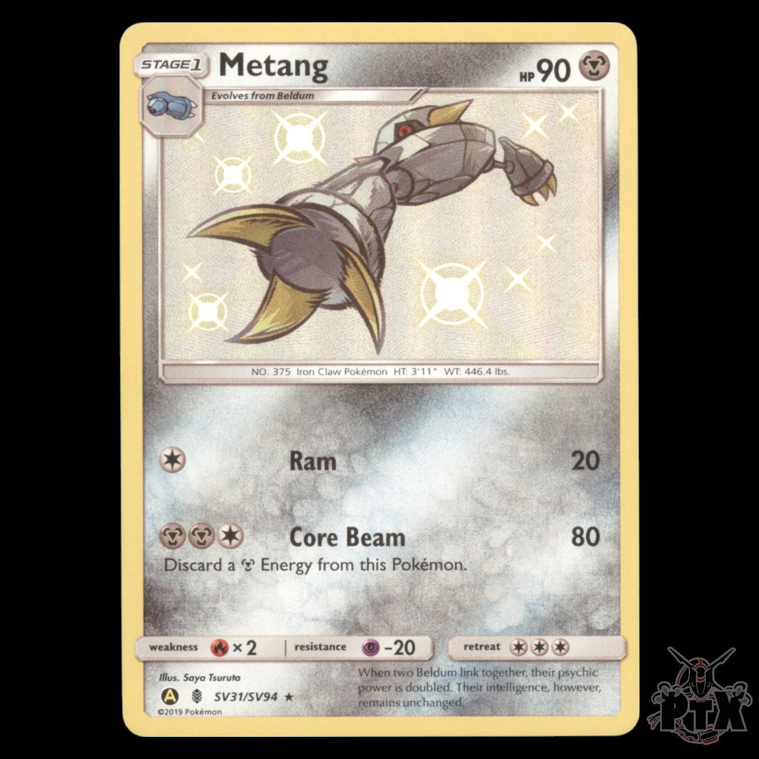 Metang #SV31/SV94 Hidden Fates NM/Near Mint Pokemon 2019