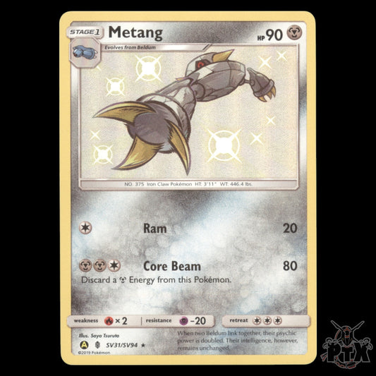 Metang #SV31/SV94 Hidden Fates NM/Near Mint Pokemon 2019