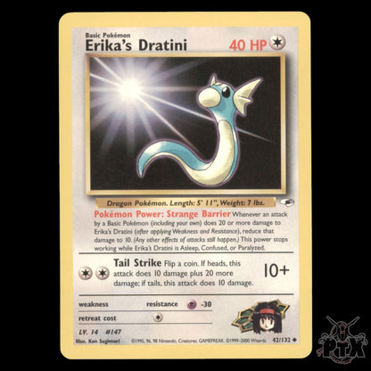 Erika's Dratini #42/132 Gym Heroes NM/Near Mint Pokemon 2000