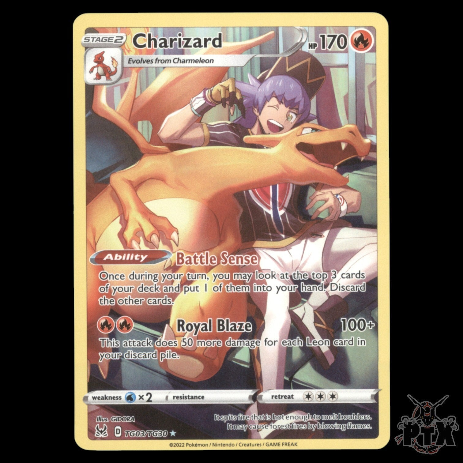 Charizard #TG03/TG30 Lost Origin SWSH NM/Near Mint Pokemon 2022