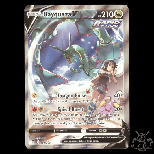Rayquaza V #194/203 Evolving Skies NM/Near Mint Pokemon 2021
