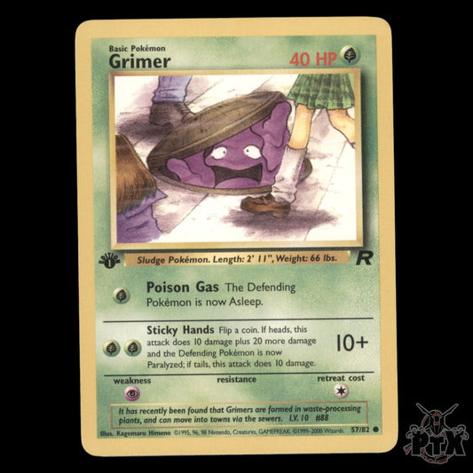 Grimer #57/82 1st Edition Team Rocket NM/Near Mint Pokemon 2000