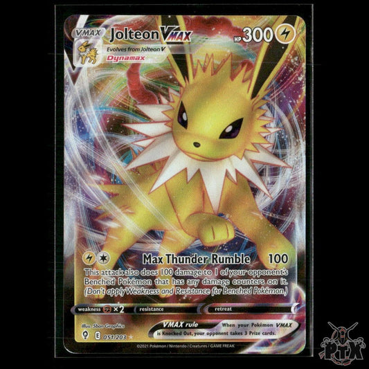 Jolteon VMAX 051/203 SWSH07: Evolving Skies NM Pokemon