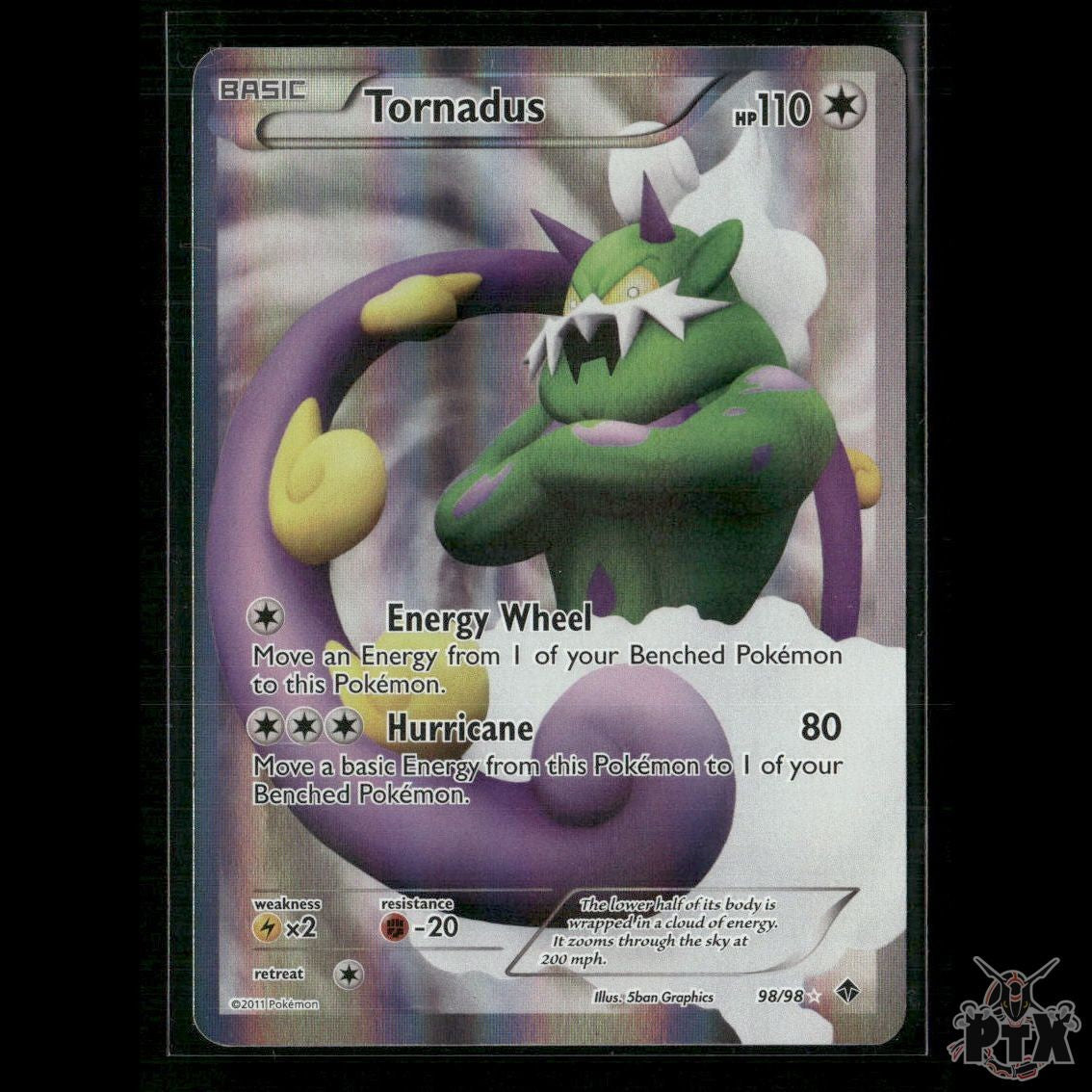 Tornadus (Full Art) 98/98 Emerging Powers LP Pokemon