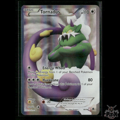 Tornadus (Full Art) 98/98 Emerging Powers LP Pokemon