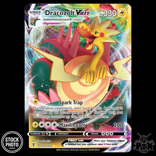 Dracozolt VMAX #059/203 Evolving Skies NM/Near Mint Pokemon 2021