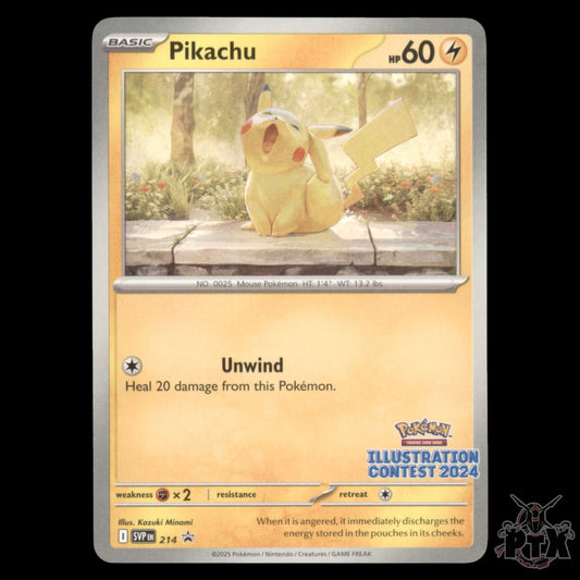 Pikachu #214 Illustration Contest Promo NM/Near Mint Pokemon 2025