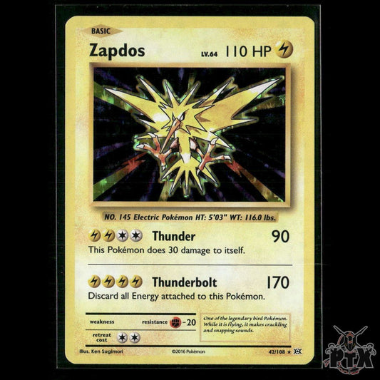 Zapdos Holo 42/108 XY - Evolutions NM Pokemon