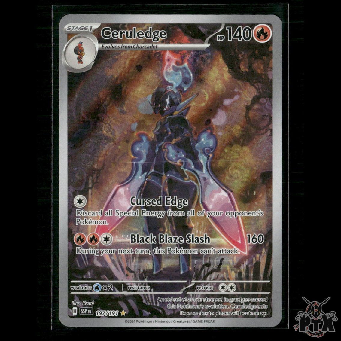 Ceruledge 197/191 SV08: Surging Sparks NM Pokemon