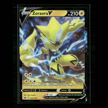 Zeraora V 053/159 SWSH: Crown Zenith NM Pokemon