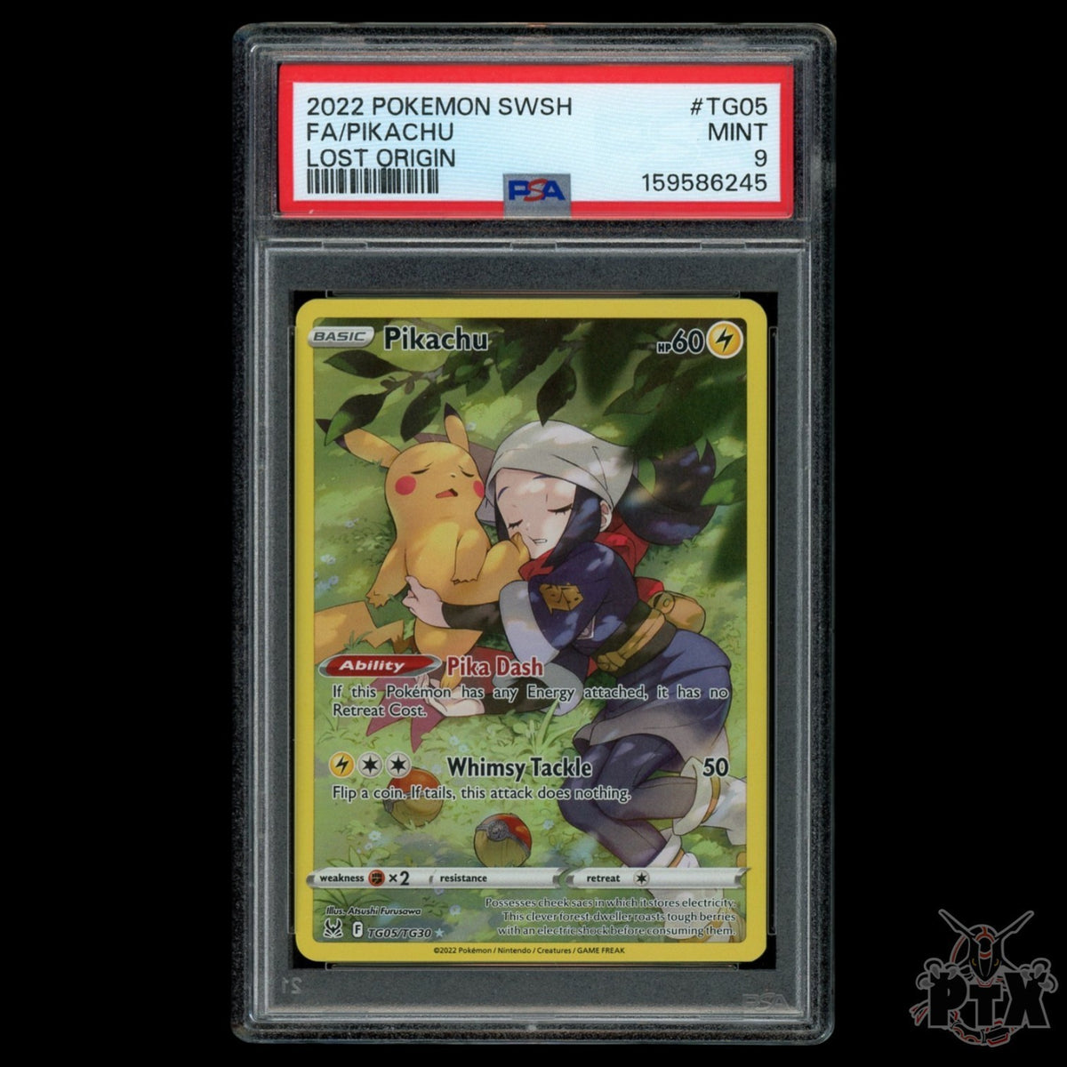 Pikachu TG05/TG30 PSA 9 Lost Origins Pokemon 2022