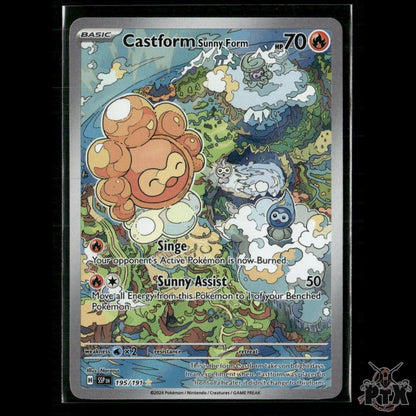 Castform Sunny Form 195/191 SV08: Surging Sparks NM Pokemon