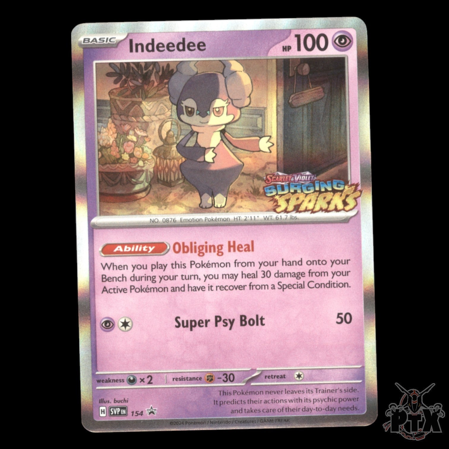 Indeedee Staff #154 Scarlet & Violet Promo NM/Near Mint Pokemon 2024