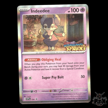 Indeedee Staff #154 Scarlet & Violet Promo NM/Near Mint Pokemon 2024
