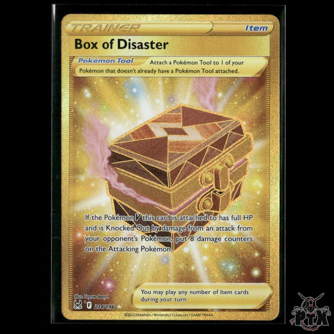 Box of Disaster (Secret) 214/196 SWSH11: Lost Origin NM Pokemon