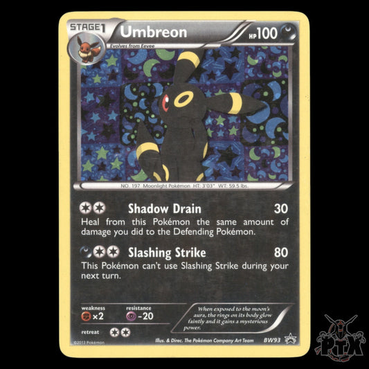 Umbreon Holo #BW93 Black & White Promo MP/Moderatly Played Pokemon 2013