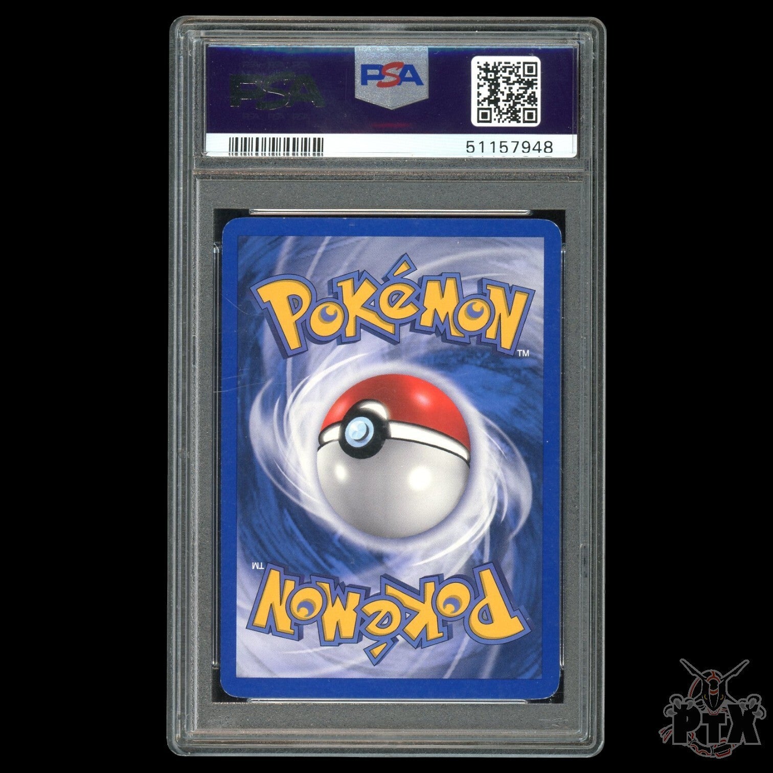 Larvitar Reverse Holo #52/106 PSA 8 EX Emerald Pokemon 2005