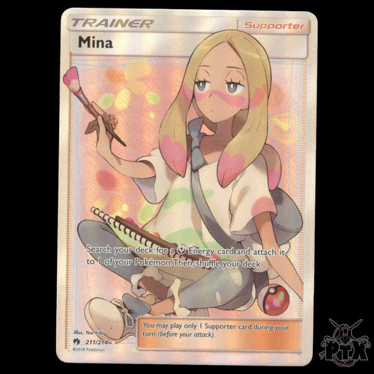 Mina #211/214 Lost Thunder NM/Near Mint Pokemon 2018