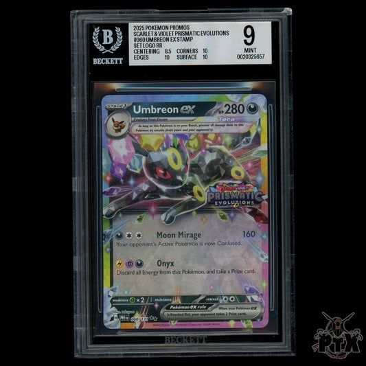 Umbreon ex 060/131 BGS 9 Prismatic Evolutions Stamped Pokemon 2025