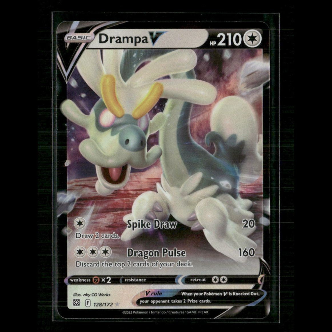 Drampa V 128/172 SWSH09: Brilliant Stars NM Pokemon