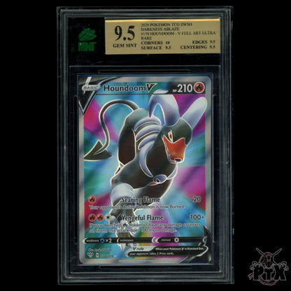 Houndoom V 178/189 MNT 9.5 Darkness Ablaze Pokemon 2020