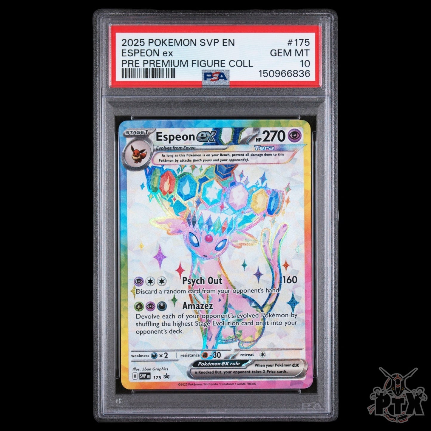 Espeon ex 175 PSA 10 Prismatic Evolutions Promo Pokemon