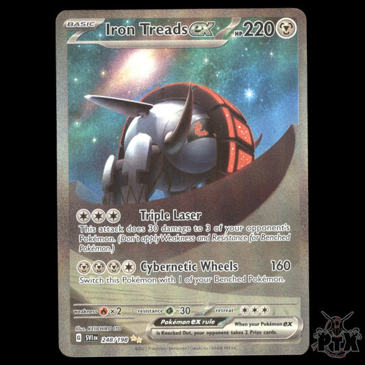 Iron Treads ex #248/198 Scarlet & Violet Base NM/Near Mint Pokemon 2023