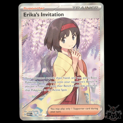 Erika's Invitation #196/165 SV 151 NM/Near Mint Pokemon 2023