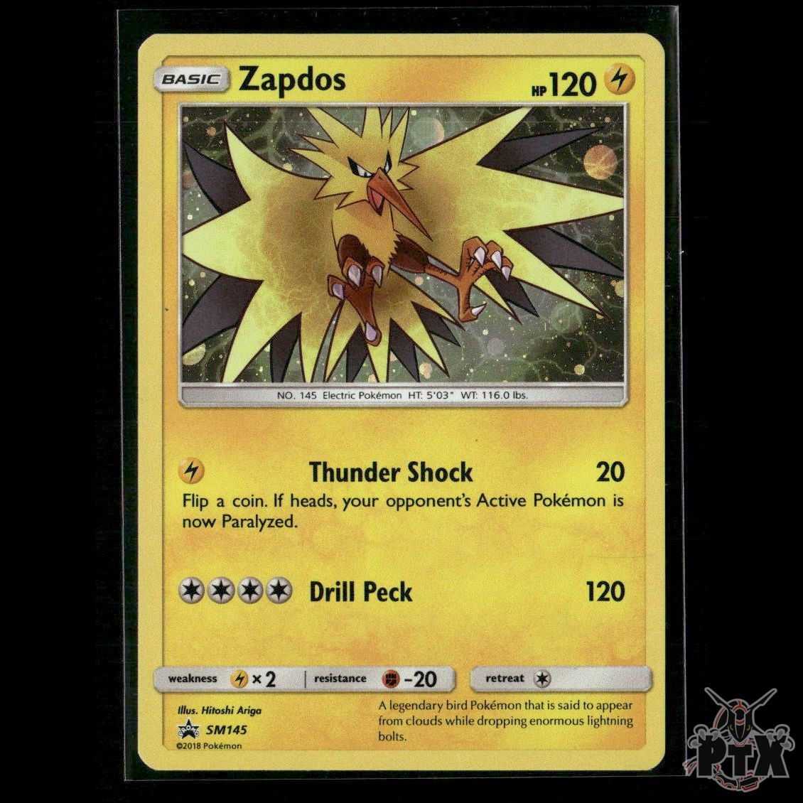 Zapdos SM145 SM Promos NM Pokemon