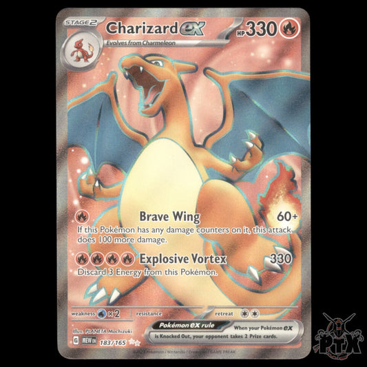 Charizard ex #185/165 151 NM/Near Mint Pokemon 2023
