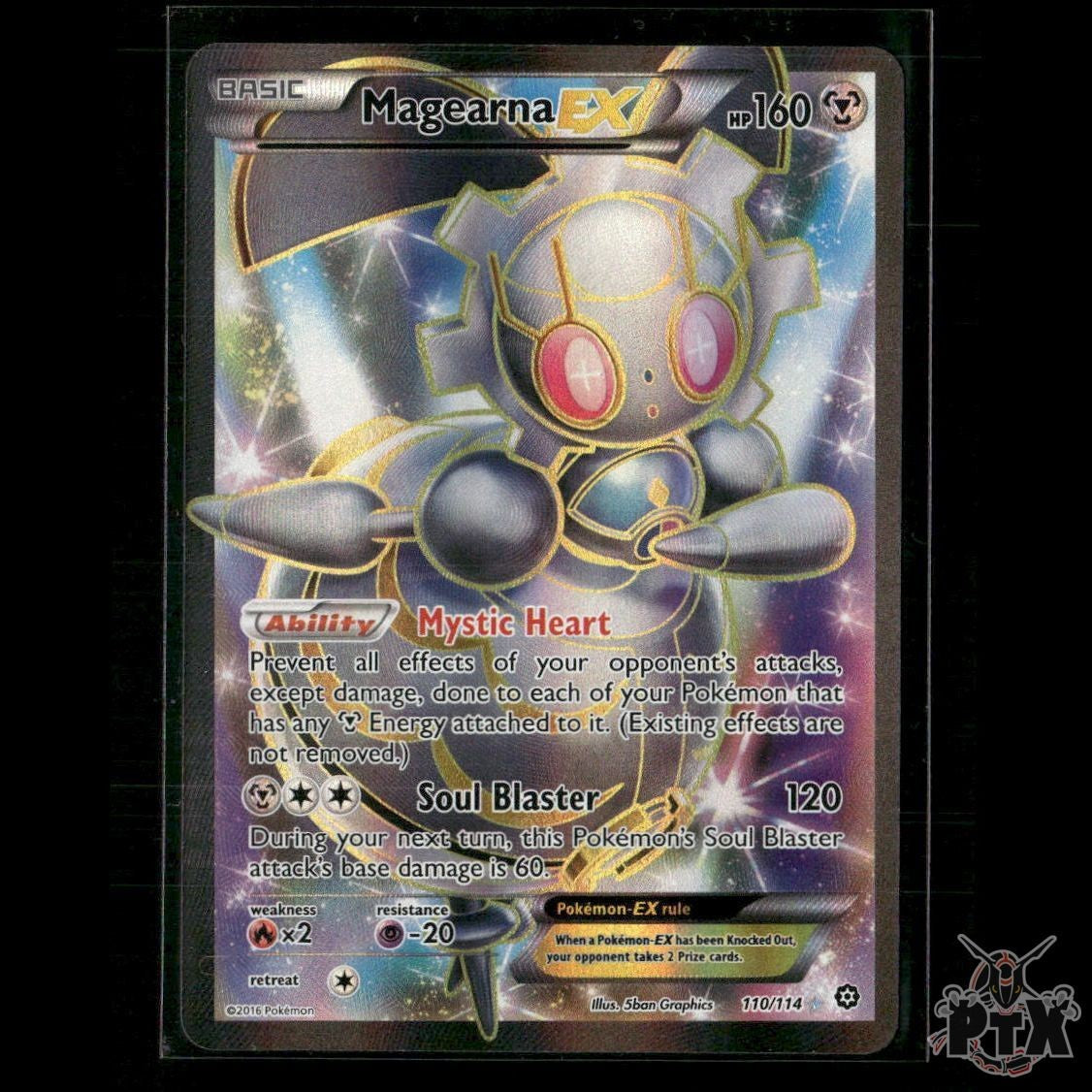 Magearna EX (Full Art) 110/114 XY - Steam Siege NM Pokemon