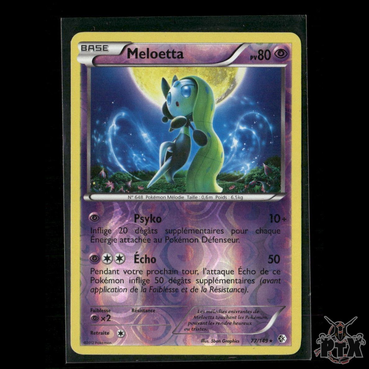 Meloetta Reverse Holo 77/149 Boundaries Crossed MP Pokemon