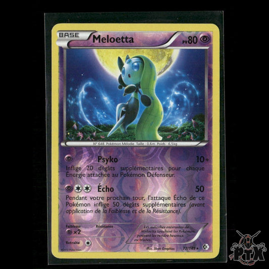 Meloetta Reverse Holo 77/149 Boundaries Crossed MP Pokemon
