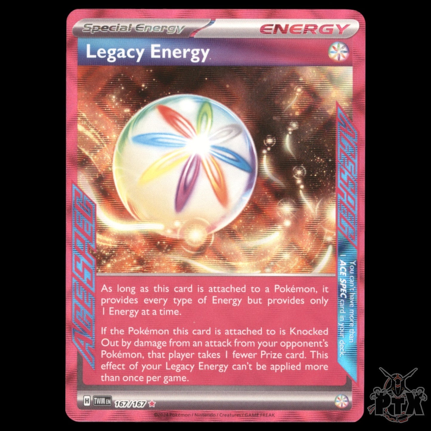 Legacy Energy #167/167 Twilight Masquerade NM/Near Mint Pokemon 2024