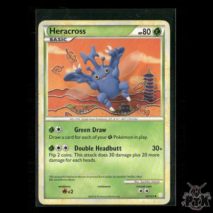 Heracross 43/123 HeartGold SoulSilver HP Pokemon