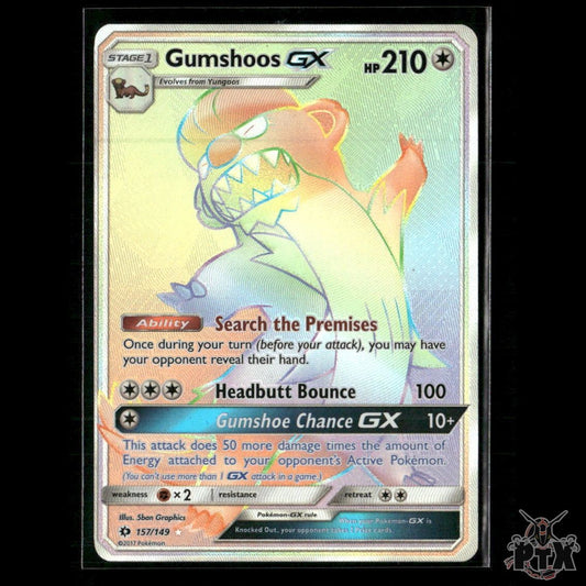 Gumshoos GX (Secret) 157/149 SM Base Set NM Pokemon