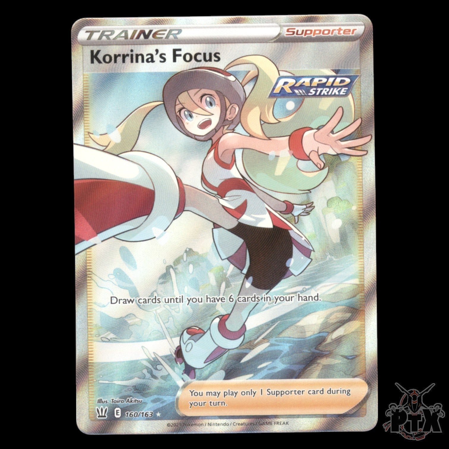 Korrina's Focus #160/163 Battle Styles NM/Near Mint Pokemon 2021