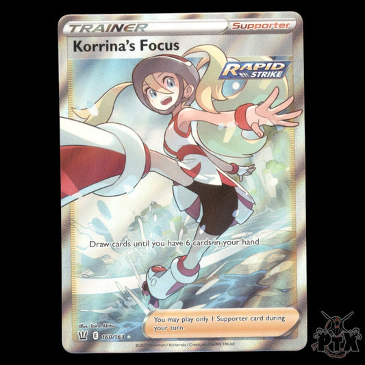 Korrina's Focus #160/163 Battle Styles NM/Near Mint Pokemon 2021