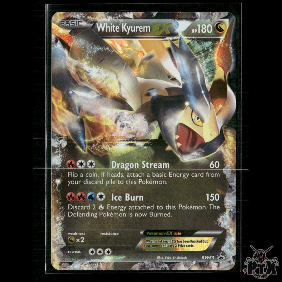 White Kyurem EX BW63 Black and White Promos NM Pokemon